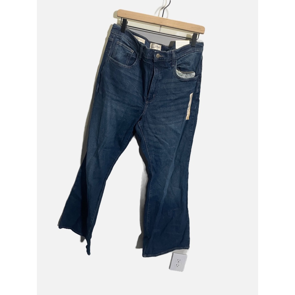 Universal Thread Flare Jeans Womens 16 Blue High Rise Comfort Stretch Boho Denim - Picture 3 of 6